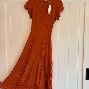 Elegant Orange Dress
